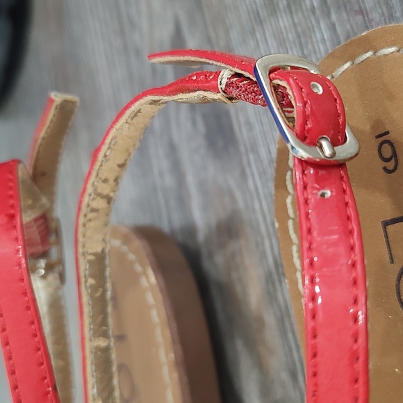 2 For 1 Ann Taylor LOFT Sandals New Brown Flip Flops Pink Orange Red Sandals 6 - Picture 14 of 15